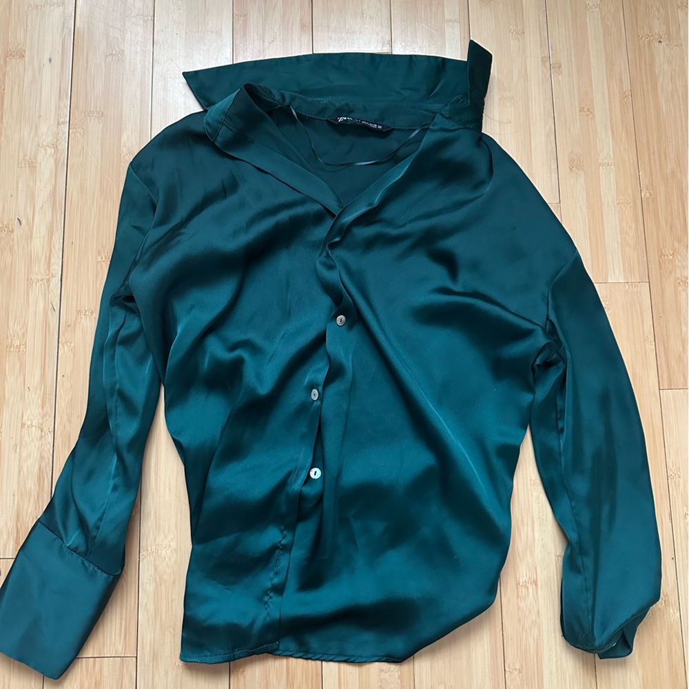 Zara Deep Green Blouse